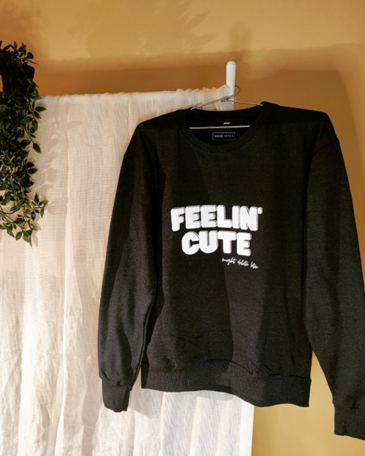 Sweatshirt Black Cute
