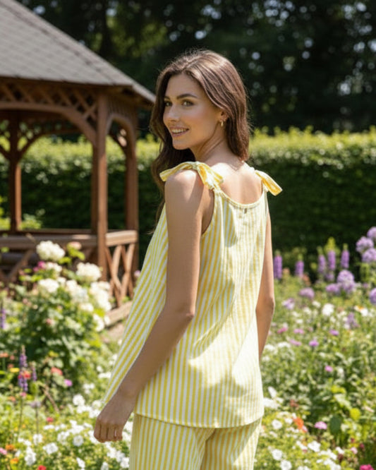 Striped Coord-set Yellow